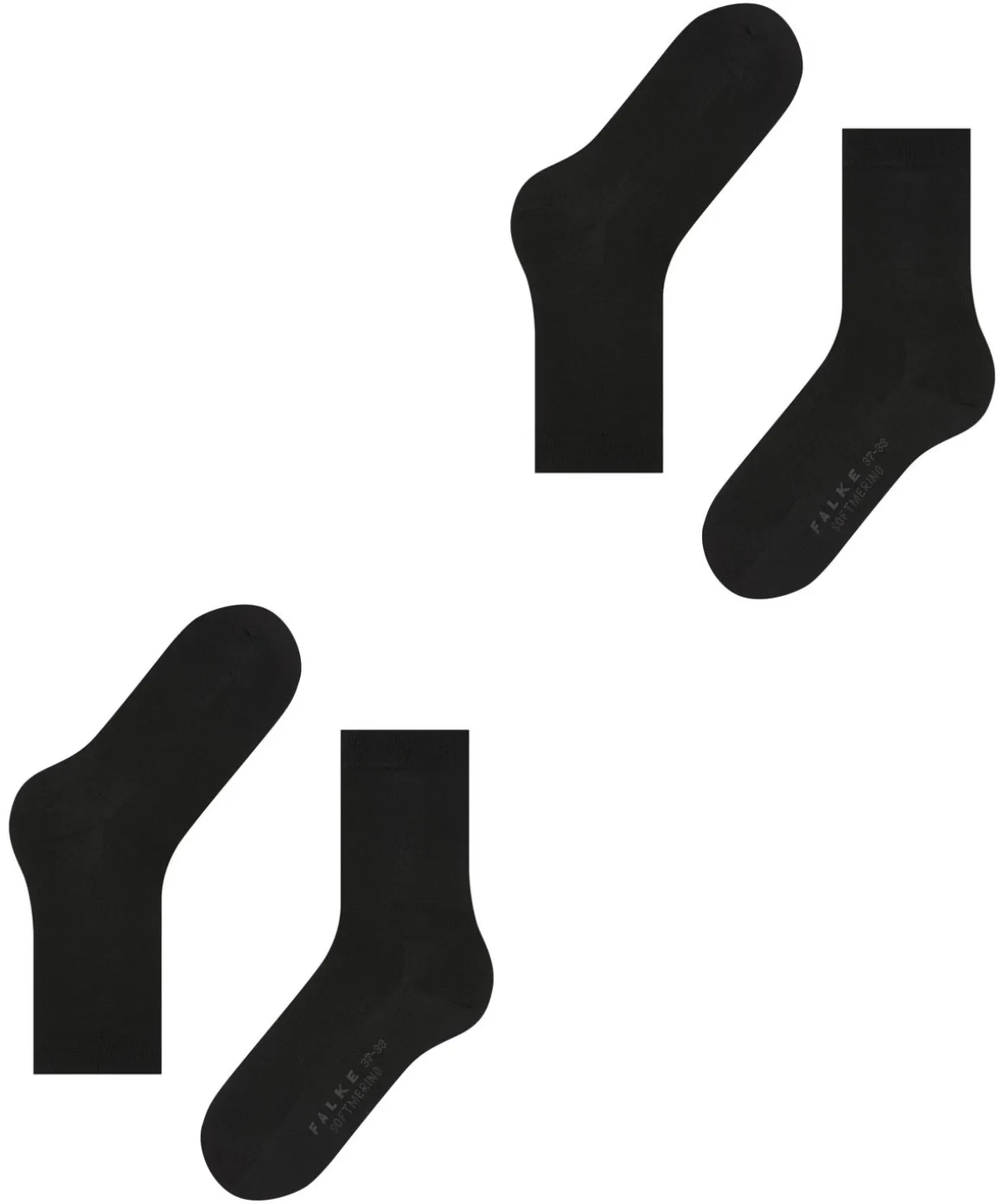 Softmerino 2-Pack Damen Socken