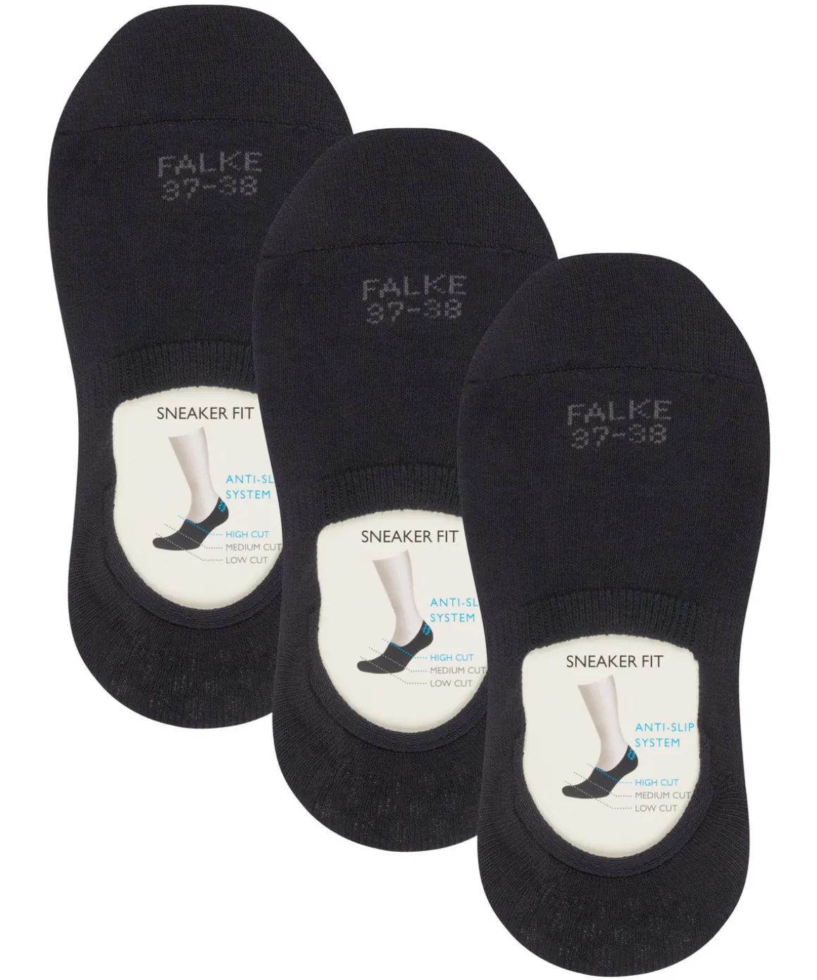 Step 3-Pack Damen Füßlinge