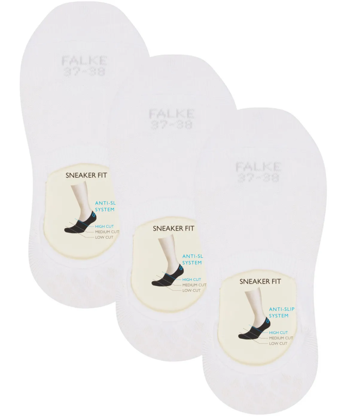 Step 3-Pack Damen Füßlinge