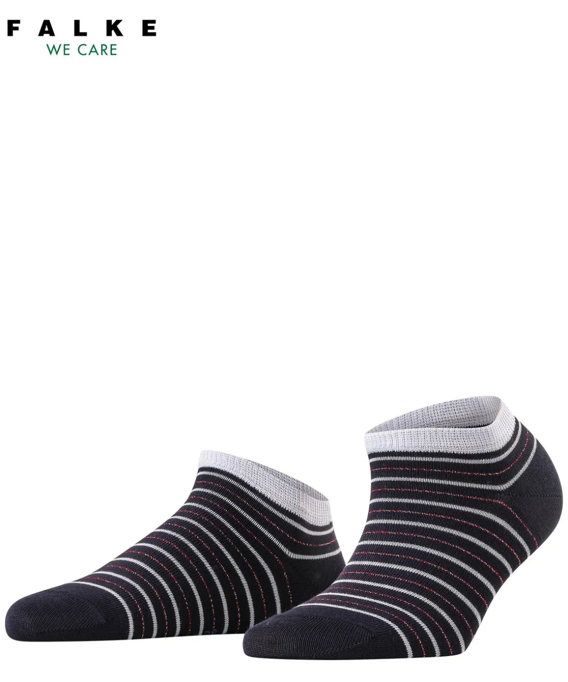 Stripe Shimmer Damen Sneakersocken